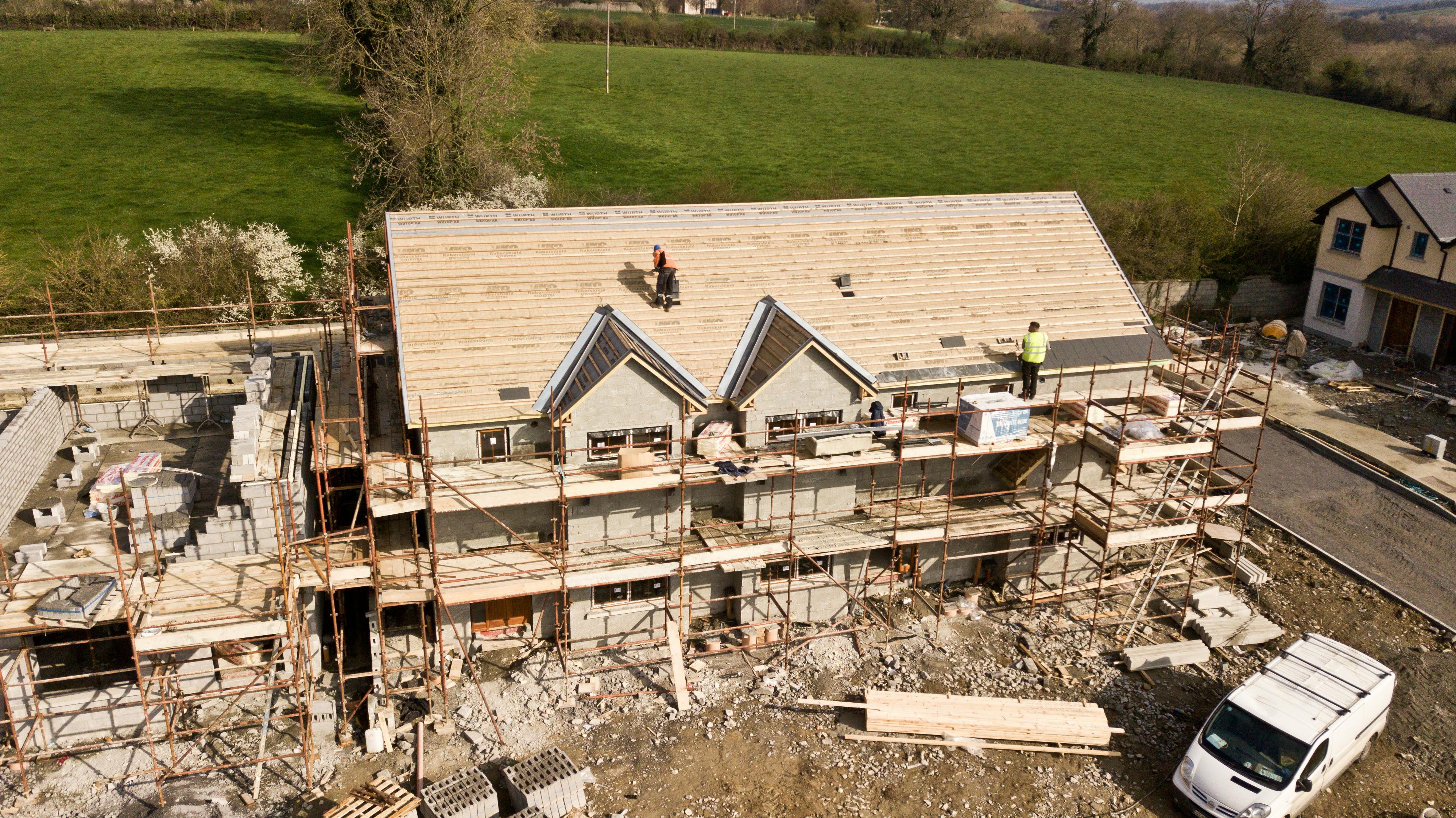 Missoula roofing construction project showing professional installation